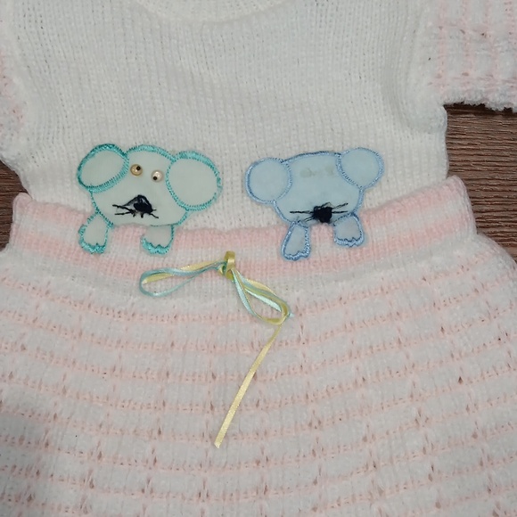 VINTAGE KNIT ONE PIECE INFANT outfit... #5843 - Picture 7 of 10